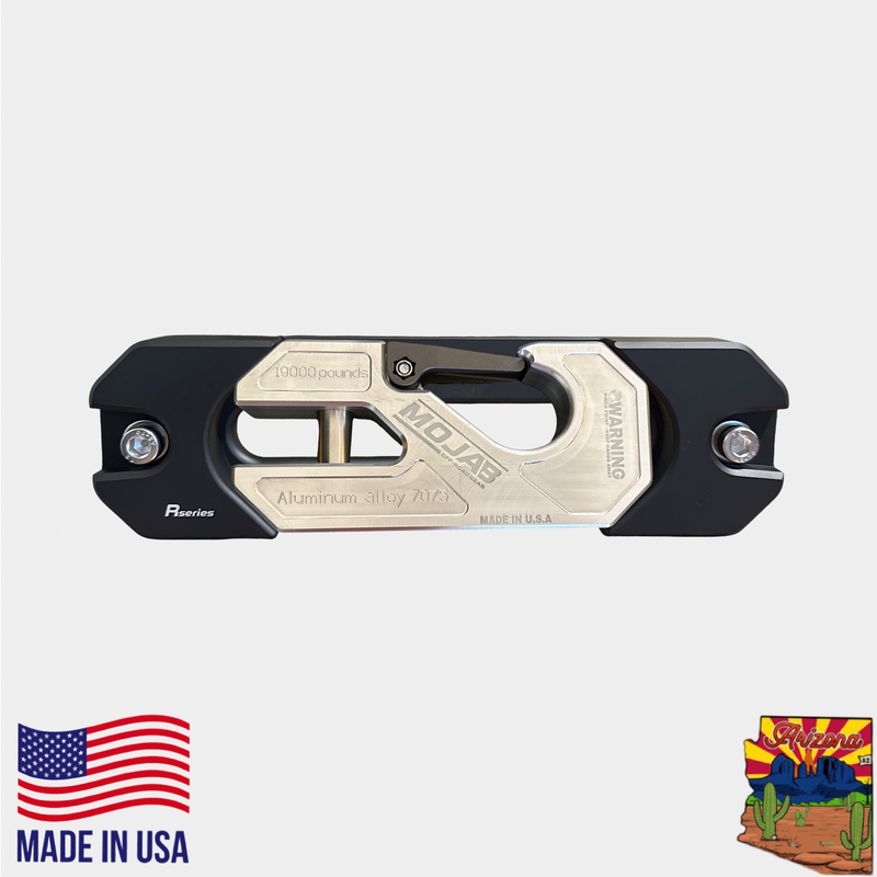 Aluminum Recessed Winch Shackle with Fairlead Kit, closed latch (LIFE TIME WARRANTY*)