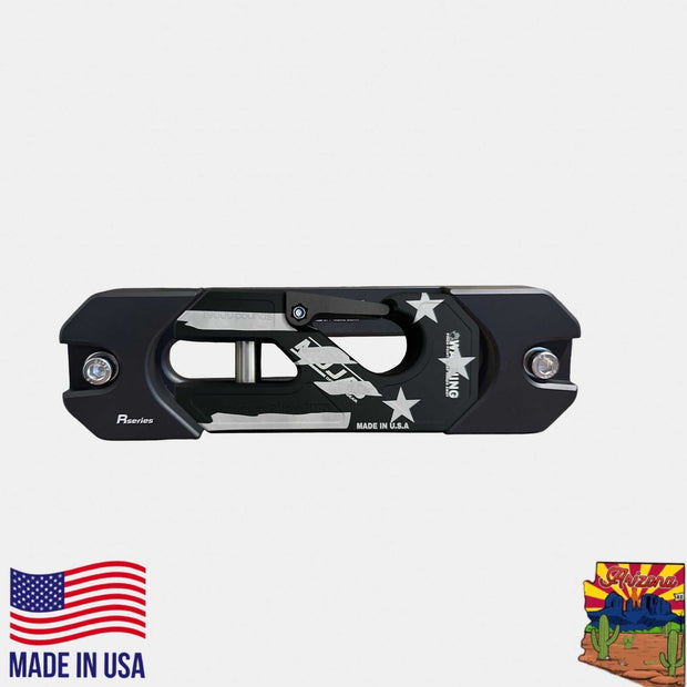 Aluminum Recessed Winch Shackle with Fairlead Kit, closed latch (LIFE TIME WARRANTY*)