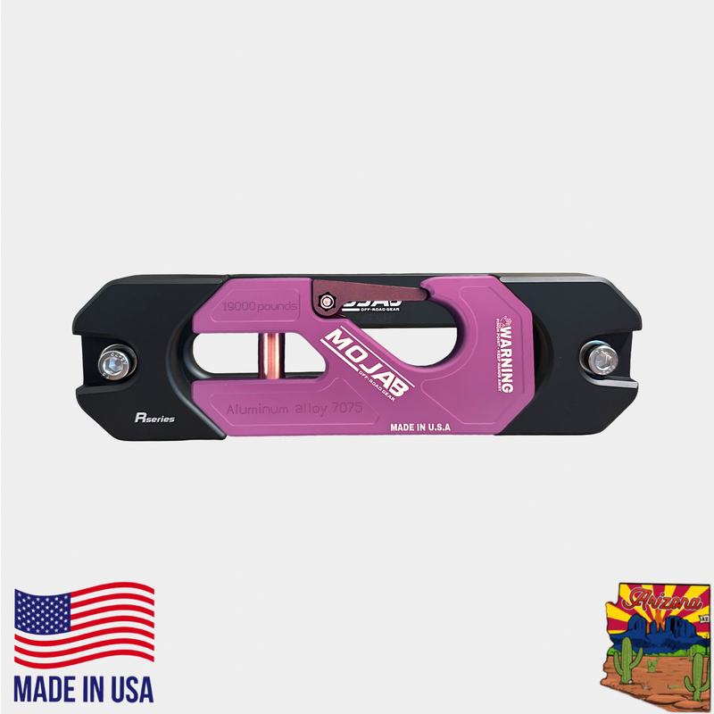 Aluminum Recessed Winch Shackle with Fairlead Kit, closed latch (LIFE TIME WARRANTY*)