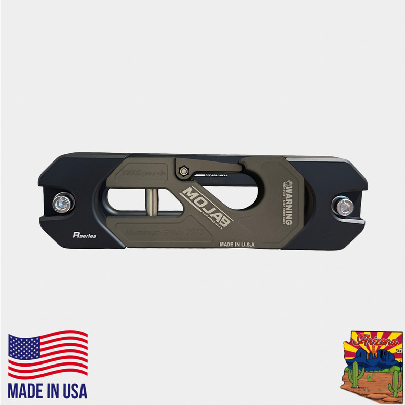 Aluminum Recessed Winch Shackle with Fairlead Kit, closed latch (LIFE TIME WARRANTY*)