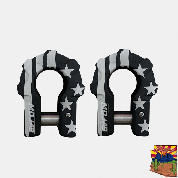 3/4'' Extreme duty Aluminum D-Shackle set (9T) (LIFETIME WARRANTY*)