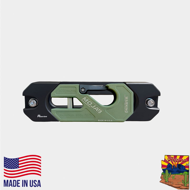 Aluminum Recessed Winch Shackle with Fairlead Kit, closed latch (LIFE TIME WARRANTY*)