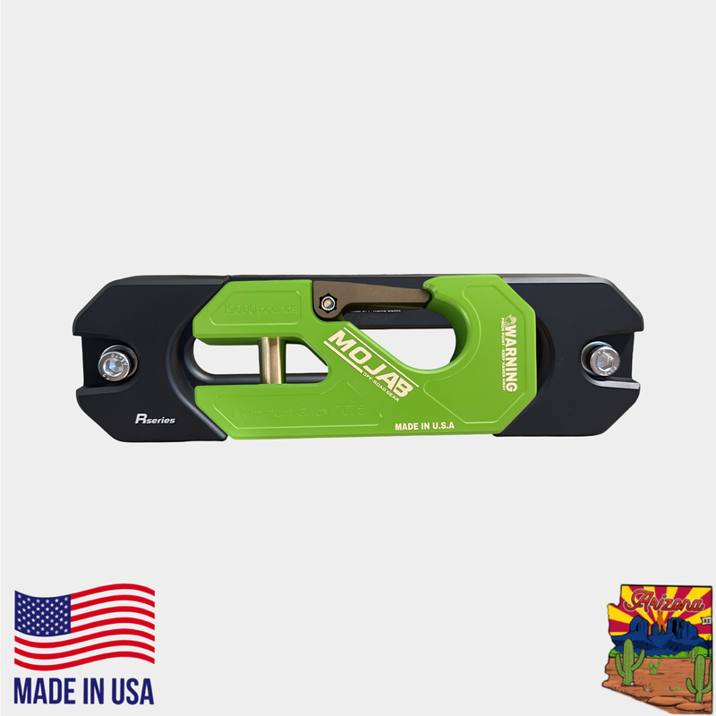 Aluminum Recessed Winch Shackle with Fairlead Kit, closed latch (LIFE TIME WARRANTY*)