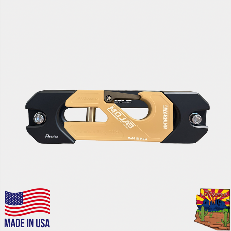 Aluminum Recessed Winch Shackle with Fairlead Kit, closed latch (LIFE TIME WARRANTY*)