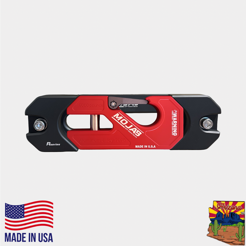 Aluminum Recessed Winch Shackle with Fairlead Kit, closed latch (LIFE TIME WARRANTY*)