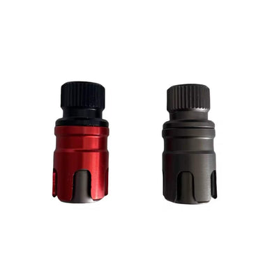 Quick Offroad Tire fast deflation valve device in red and black for easy installation