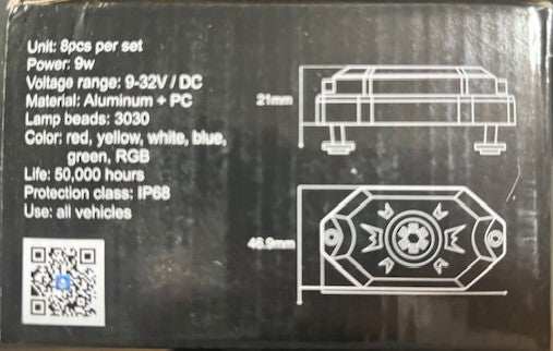 RGBW Rock Lights 8 Pack - Tireflate