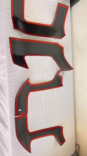 21+ Ford Bronco black corner guards for rear panel protection and off-road durability