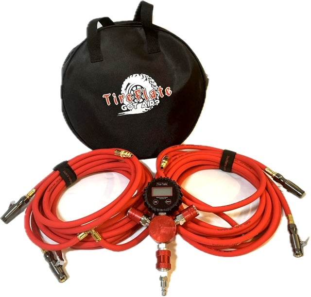 Digital Combo Pac $350-$370 300LPM 12V Twin Cylinder Heavy Duty Offroad, Overland Air Compressor - Tireflate