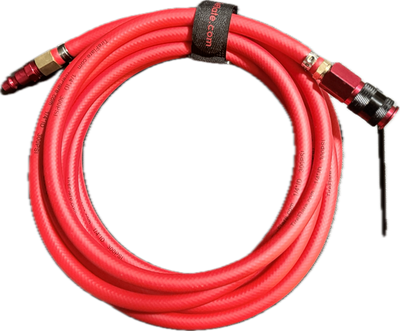 T-20 Air Hose 20-foot red air hose with male and female couplers