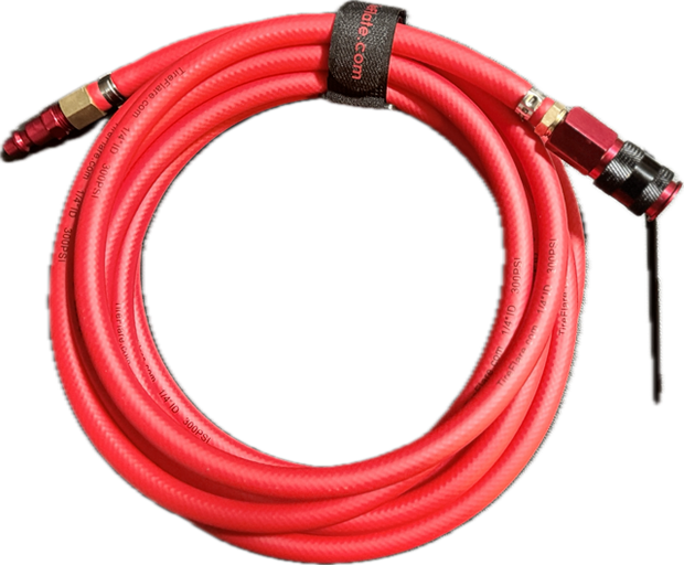 T-20 Air Hose 20-foot red air hose with male and female couplers